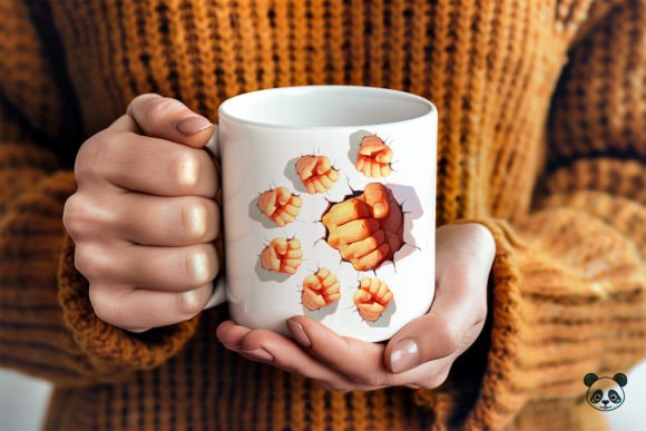 Download Dad with 6 Child Fist Bump 3D Mug Wrap - 3d mug wrap Collection