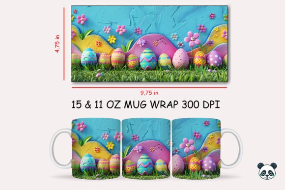 Download Colorful Easter Eggs 3D Mug Wrap - 3d mug wrap Collection