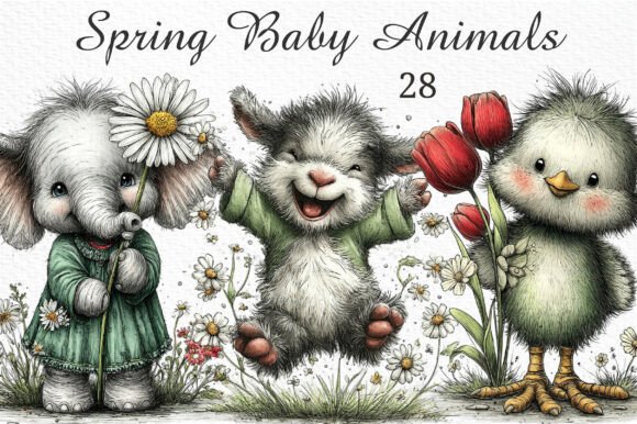 Download Spring Baby Animals Clipart Png - Premium Resources