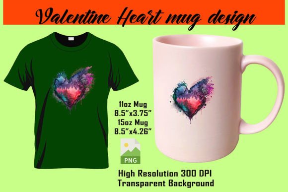 Download Valentine Heart Water Color Sublimation - Premium Resources